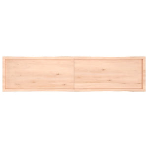 vidaXL Table Top 220x50x(2-4) cm Untreated Solid Wood Live Edge