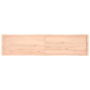 vidaXL Table Top 220x50x(2-6) cm Untreated Solid Wood Live Edge