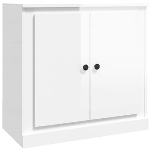 vidaXL Sideboards 3 pcs High Gloss White Engineered Wood