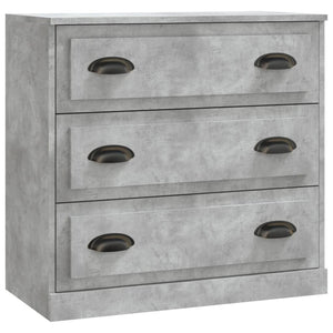 vidaXL Sideboards 2 pcs Concrete Grey Engineered Wood