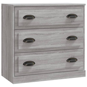 vidaXL Sideboards 2 pcs Grey Sonoma Engineered Wood