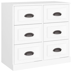 vidaXL Sideboards 2 pcs White Engineered Wood