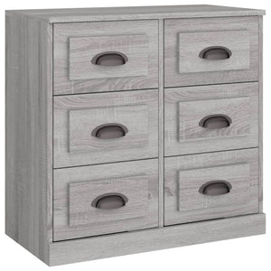 vidaXL Sideboards 2 pcs Grey Sonoma Engineered Wood