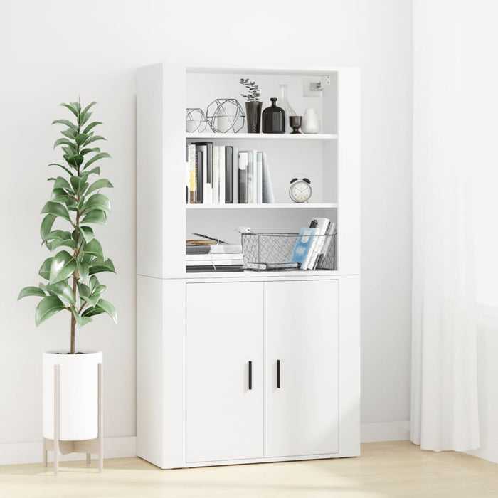 vidaXL Highboard White Engineered Wood