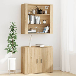 vidaXL Highboard Sonoma Oak Engineered Wood