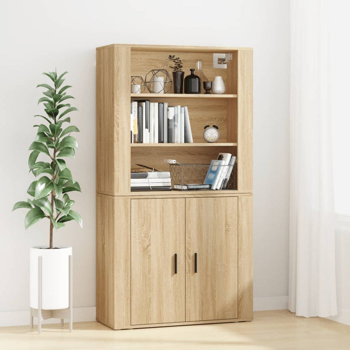 vidaXL Highboard Sonoma Oak Engineered Wood