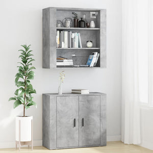 vidaXL Highboard Concrete Grey Engineered Wood