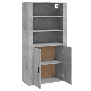 vidaXL Highboard Concrete Grey Engineered Wood