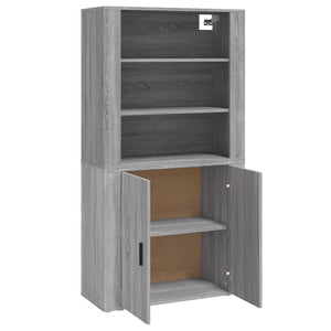 vidaXL Highboard Grey Sonoma Engineered Wood