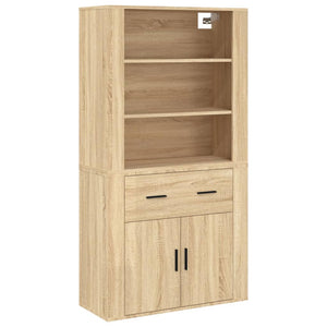 vidaXL Highboard Sonoma Oak Engineered Wood