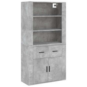 vidaXL Highboard Concrete Grey Engineered Wood