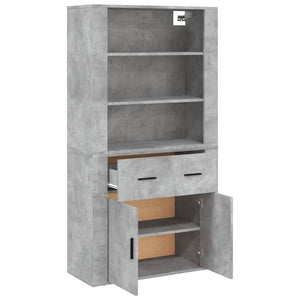 vidaXL Highboard Concrete Grey Engineered Wood