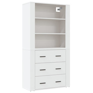 vidaXL Highboard White Engineered Wood