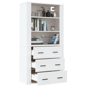 vidaXL Highboard White Engineered Wood