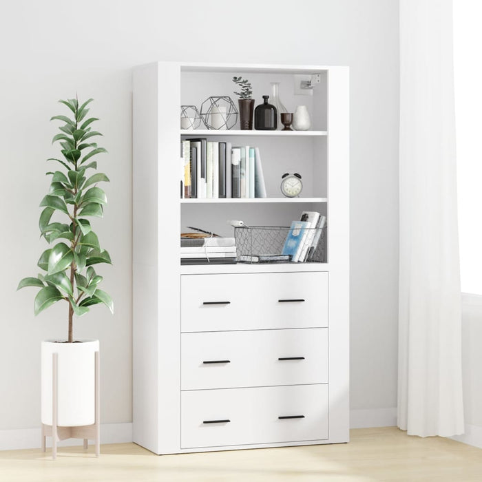 vidaXL Highboard White Engineered Wood