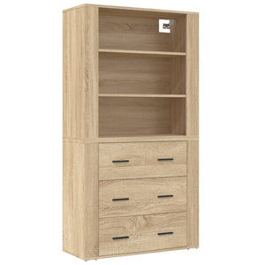 vidaXL Highboard Sonoma Oak Engineered Wood