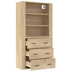 vidaXL Highboard Sonoma Oak Engineered Wood