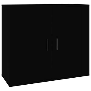 vidaXL Sideboards 3 pcs Black Engineered Wood