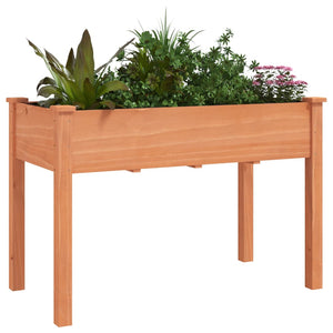 vidaXL Planter with Liner Brown 118x59x76 cm Solid Wood Fir