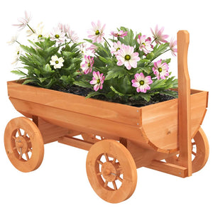 vidaXL Decorative Wagon 70x43x54 cm Solid Wood Fir