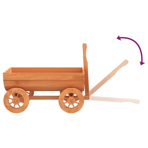 vidaXL Decorative Wagon 70x43x54 cm Solid Wood Fir