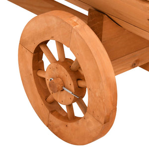 vidaXL Decorative Wagon 70x43x54 cm Solid Wood Fir