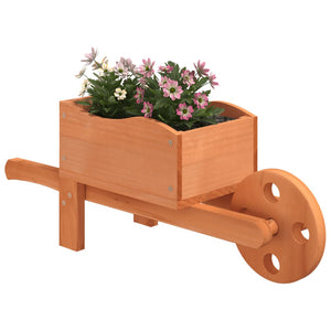 vidaXL Wheelbarrow Planters 2 pcs 47x15x19 cm Solid Wood Fir