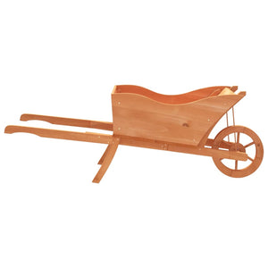 vidaXL Wheelbarrow Planter 128x45.5x43 cm Solid Wood Fir