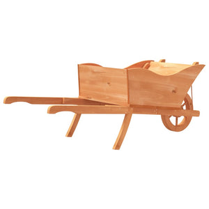 vidaXL Wheelbarrow Planter 128x45.5x43 cm Solid Wood Fir