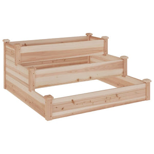 vidaXL Garden Raised Bed 120x120x56 cm Solid Wood Fir