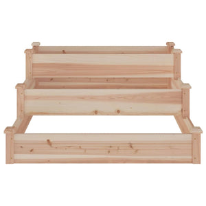 vidaXL Garden Raised Bed 120x120x56 cm Solid Wood Fir