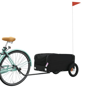 vidaXL Bike Trailer Black 30 kg Iron