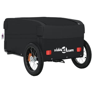 vidaXL Bike Trailer Black 30 kg Iron