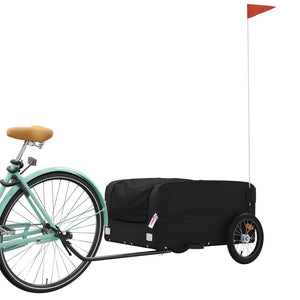 vidaXL Bike Trailer Black 45 kg Iron