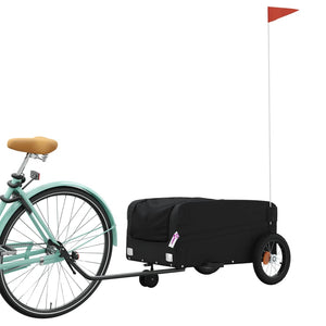 vidaXL Bike Trailer Black 30 kg Iron