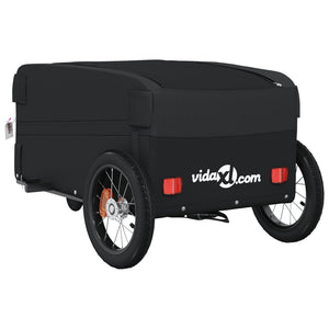 vidaXL Bike Trailer Black 30 kg Iron