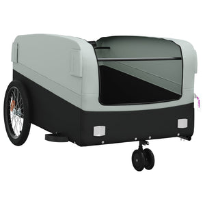 vidaXL Bike Trailer Black and Grey 45 kg Iron