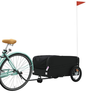 vidaXL Bike Trailer Black 45 kg Iron