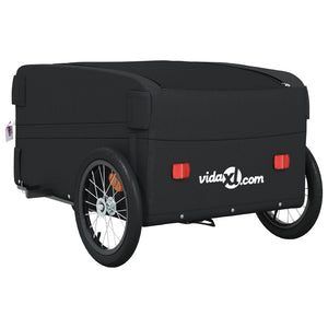 vidaXL Bike Trailer Black 45 kg Iron