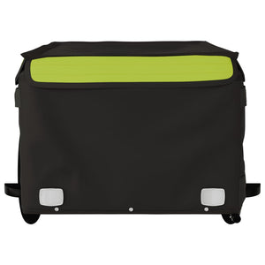 vidaXL Bike Trailer Black and Green 45 kg Iron