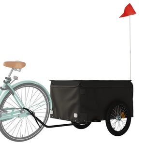 vidaXL Bike Trailer Black 45 kg Iron