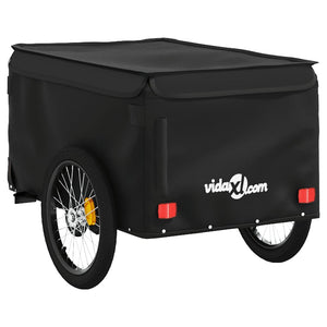 vidaXL Bike Trailer Black 30 kg Iron