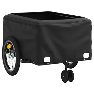 vidaXL Bike Trailer Black and Red 45 kg Iron