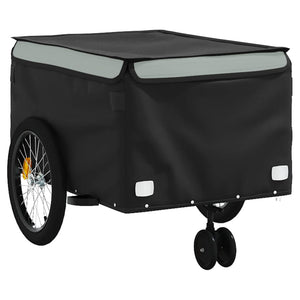 vidaXL Bike Trailer Black and Grey 45 kg Iron