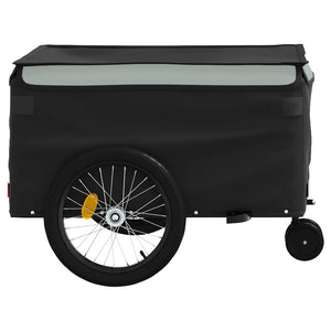 vidaXL Bike Trailer Black and Grey 45 kg Iron