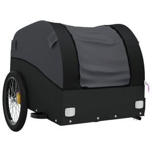 vidaXL Bike Trailer Black 30 kg Iron