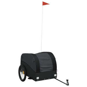 vidaXL Bike Trailer Black 45 kg Iron