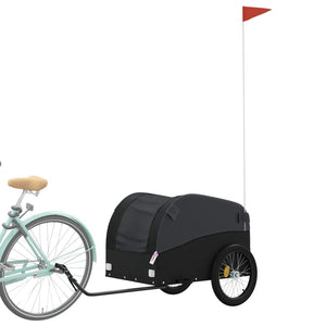 vidaXL Bike Trailer Black 45 kg Iron