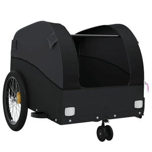 vidaXL Bike Trailer Black 30 kg Iron