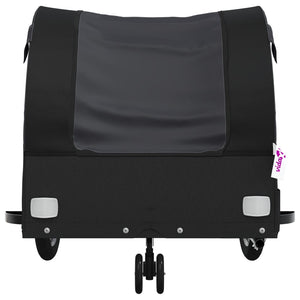 vidaXL Bike Trailer Black 30 kg Iron